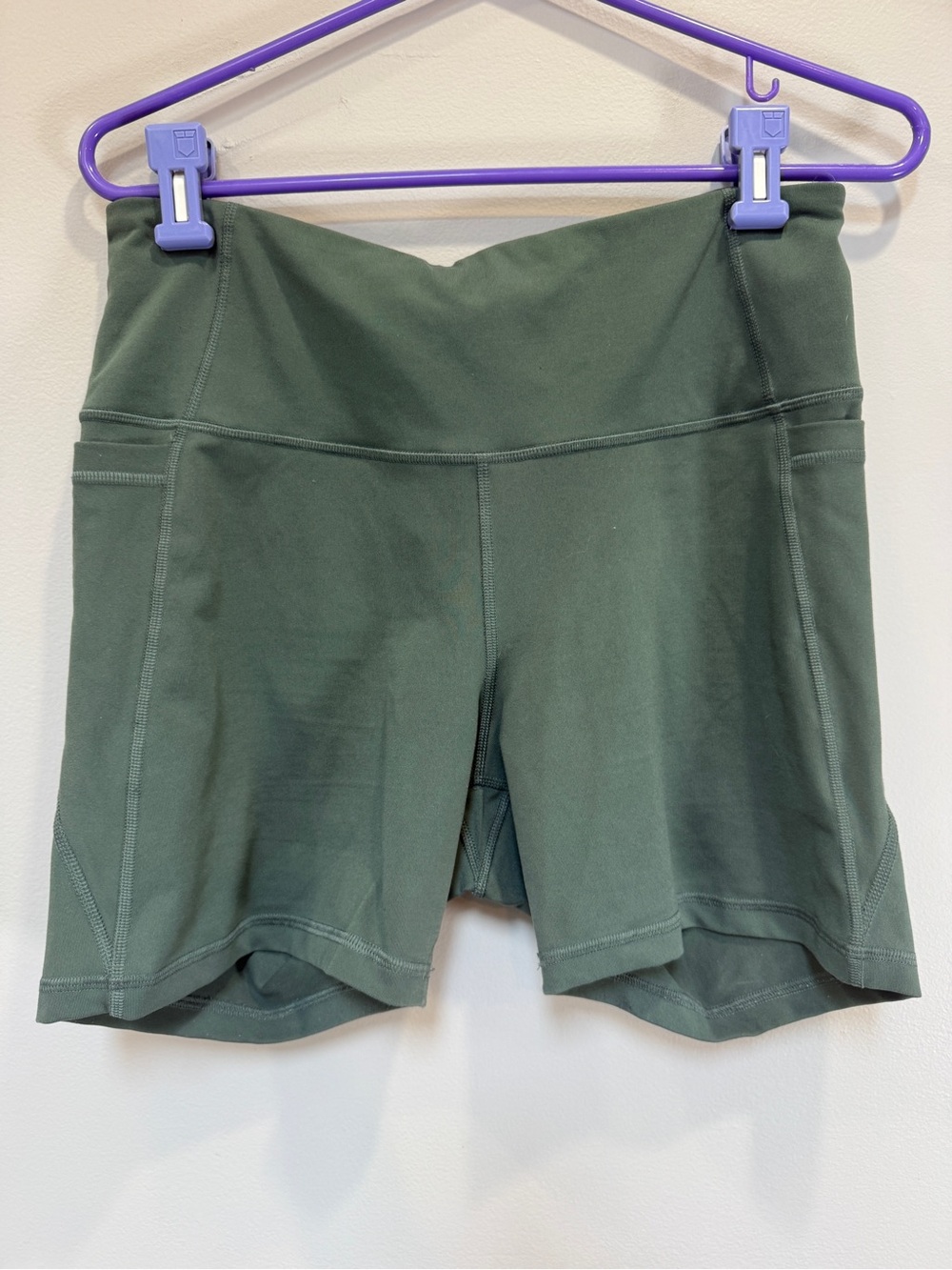 Old Navy Olive Green High-Rise Bike Shorts